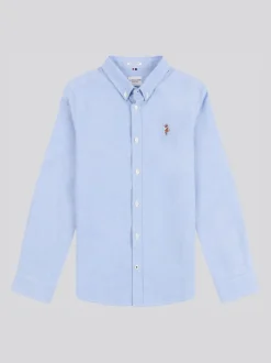 U.S. Polo Assn. Chemise Oxford en coton blanchi 100% Garçons