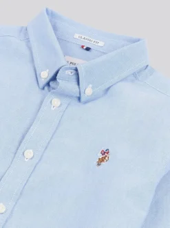 U.S. Polo Assn. Chemise Oxford en coton blanchi 100% Garçons