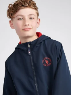 U.S. Polo Assn. Coupe-vent doublé en polaire pour garçon