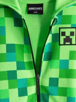 Vanilla Underground 100% Coton Minecraft Garçons Creeper Placement Imprimé Sweat-shirt à capuche