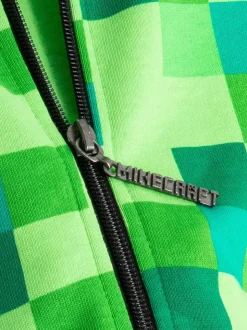 Vanilla Underground 100% Coton Minecraft Garçons Creeper Placement Imprimé Sweat-shirt à capuche