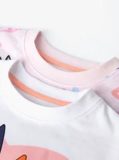 Vanilla Underground Bluey Filles Multicolore Multi Character Lot de 2 Ensemble Pyjamas Manches courtes