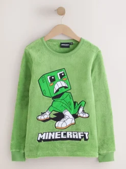 Vanilla Underground Ensemble de Pyjamas Minecraft Creeper en Polaire à Manches Longues