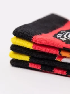 Vanilla Underground Hot Wheels Lot de 5chaussettes multicolores à damier et flammes garçons