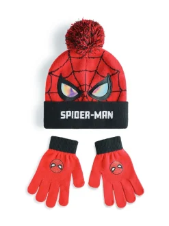 Vanilla Underground Marvel Spider-Man Garçons Chapeaux & Gants Set