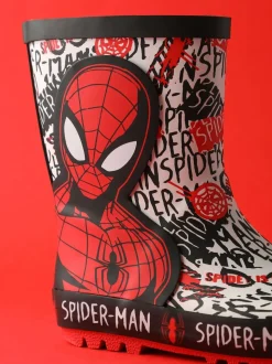Vanilla Underground Spiderman Garçons Wellies with Handles