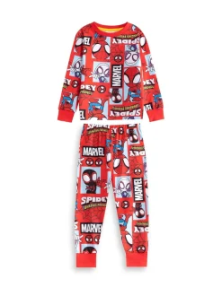 Vanilla Underground Spidey and His Amazing Friends Personnage Ensemble pyjama à Manches longues et jambes Longues Multicolore Lot de 2