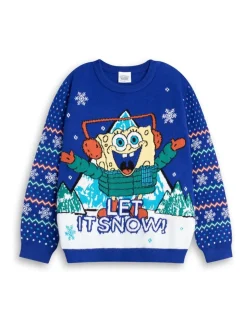Vanilla Underground SpongeBob SquarePants pull bleu Let It Snow de Noël