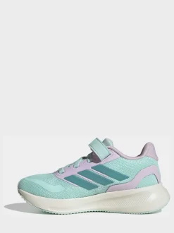 Vert - adidas Baskets de course Runfalcon 5 à lacets élastiques pour enfant