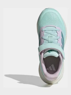 Vert - adidas Baskets de course Runfalcon 5 à lacets élastiques pour enfant