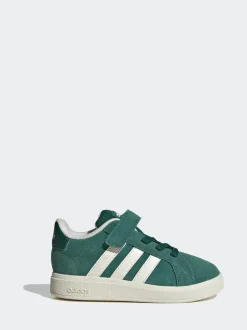 Vert - adidas Grand Court 2.0 Baskets à lacets élastiques bébé
