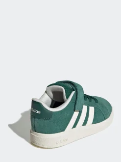 Vert - adidas Grand Court 2.0 Baskets à lacets élastiques bébé