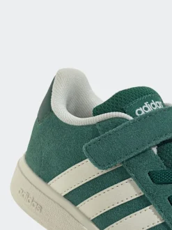 Vert - adidas Grand Court 2.0 Baskets à lacets élastiques bébé