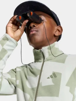 Vert - adidas Polaire imprimée Terrex zippée