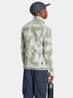 Vert - adidas Polaire imprimée Terrex zippée