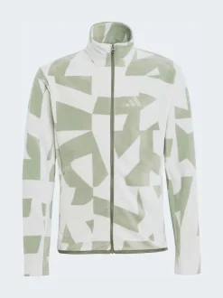 Vert - adidas Polaire imprimée Terrex zippée