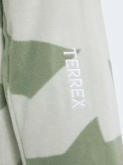 Vert - adidas Polaire imprimée Terrex zippée