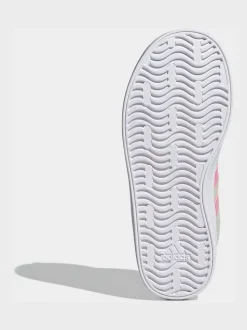 Vert - adidas Vl Cour 3.0 Baskets enfant à lacets élastiques