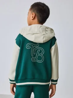 Vert - Baker by Ted Baker Varsity 3 Pieces Sweat-shirt à capuche, T-shirt et Joggings Ensemble