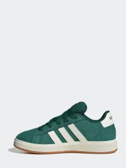 Vert - Baskets adidas Grand Court 00s en daim et dentelle pour enfant
