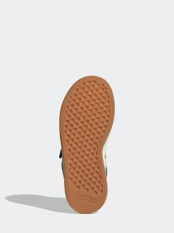 Vert - Baskets adidas Grand Court 00s en daim à lacets élastiques pour enfant