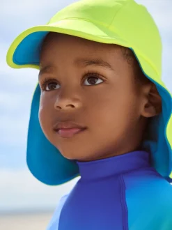 Vert - Bonnet de bain Légionnaire (3mths-10yrs)