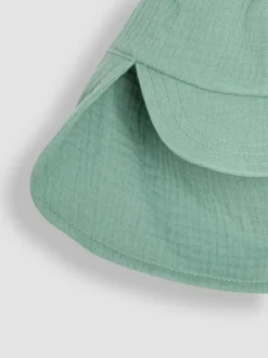 Vert - Casquette légionnaire JoJo Maman Bébé en mousseline