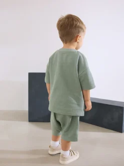 vert - Ensemble 100% coton texturé hauts de poche (3mois-7ans)