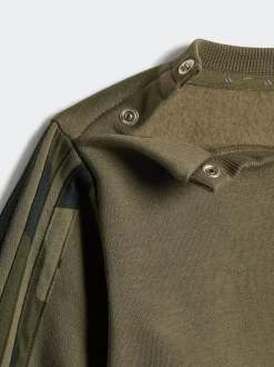 Vert - Ensemble adidas Essentials Sweat-shirt et Survêtement en polaire camouflage pour bébé