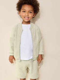 vert - Ensemble bomber et short en jersey (3mois-7ans)