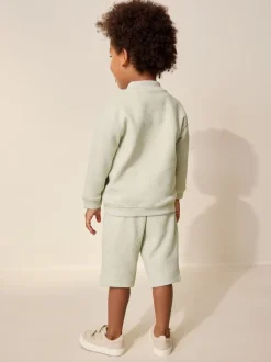 vert - Ensemble bomber et short en jersey (3mois-7ans)