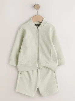 vert - Ensemble bomber et short en jersey (3mois-7ans)