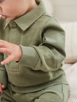 Vert - Ensemble polo et legging bébé (0mois-2ans)