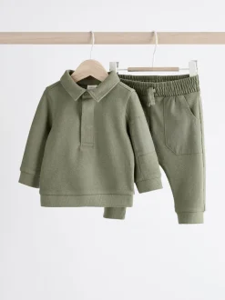 Vert - Ensemble polo et legging bébé (0mois-2ans)