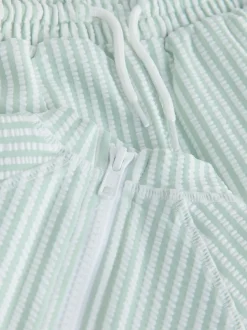 Vert - Ensemble rash texturé et Shorts de bain (3mois-7ans)