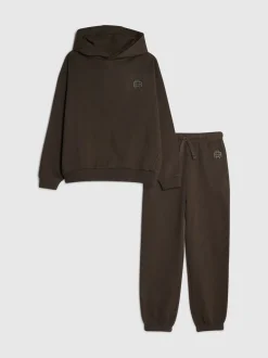 Vert - Ensemble River Island Essentials Sweat-shirt à capuche et Survêtement