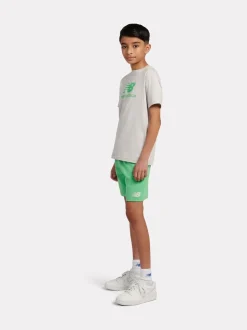 Vert - Ensemble t-shirt et short à logo empilé New Balance
