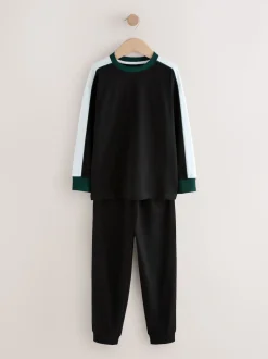 Vert - Lot de 3 pyjamas à manches longues (3-16ans)