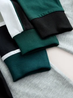 Vert - Lot de 3 pyjamas à manches longues (3-16ans)