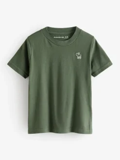 Vert - Lot de 3 t-shirts Abercrombie & Fitch à manches courtes