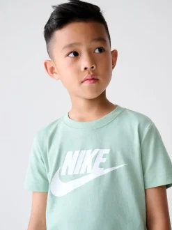 Vert - Nike ensemble t-shirt et short Little Kids Club