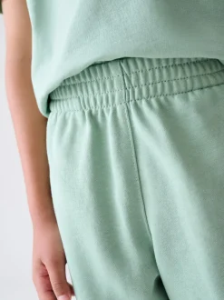 Vert - Nike ensemble t-shirt et short Little Kids Club