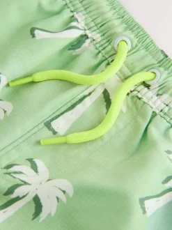 Vert à palmiers - Shorts de bain imprimés (3-16yrs)