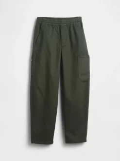 Vert - Pantalon cargo Gap brossé (4-13ans)