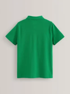 Vert - Polos en coton à manches courtes pour l'école, lot de 2 (3-16ans)