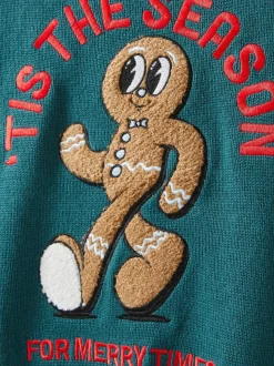 Vert - Pull Col rond en maille Cotton On