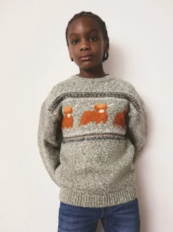 Vert - Pull de la famille Hamish The Highland Cow assorti (3mois à16ans)