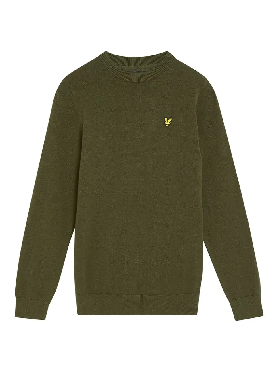 Vert - Pull Lyle & Scott Garçons en maille à Col rond
