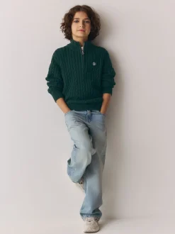 Vert - Pull Superdry en maille