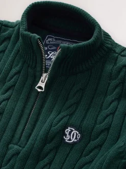 Vert - Pull Superdry en maille